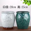 Yixing Maceta Grande de Cerámica Gruesa para Suculentas Tocón Viejo Planta Verde Maestro Tocón de Acantilado Retro Simple Transpirable Maceta de Cerámica
