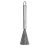 Cepillo de acero inoxidable 304 para limpieza de utensilios de cocina domésticos al por mayor, con orificio para colgar y mango para lavar ollas con manchas de aceite, cepillo para lavar platos.