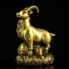 Adornos del Zodiaco de Latón Rata, Buey, Tigre, Conejo, Dragón, Serpiente, Caballo, Cabra, Mono, Gallo, Perro, Cerdo de Latón Puro, Oficina en Casa