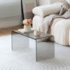 Mesa para Janela de Canto em Acrílico Transparente Cama Tatami Mesa Baixa Tendência Doméstica Mesa de Chá Simples Canto Kang Mesa de Café