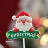 Decoração de Bolo de Natal 2025 Cola Macia Desenho Papai Noel Alce Plug-In Meninos e Meninas Acessórios de Confeitaria