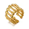 Nuevo conjunto de anillos vintage de estrella de mar hueca transfronterizo europeo y americano, anillo único de nicho de hoja de tortuga para el dedo índice