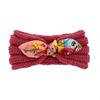 Pañuelo Cálido para Bebé Otoño e Invierno Transfronterizo Diadema de Lana Estilo Nuevo Europeo y Americano Orejas de Conejo para Niños Accesorios de Punto para el Cabello de Bebé