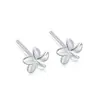 Pendientes de pie de plata S999 para mujer, aguja de tremella, agujeros de oreja simples, palillo de oreja, palillo de oreja, pequeños, para dormir, sin pendientes, pendientes