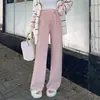 Pantalones de Maternidad Primavera Otoño Ropa de Exterior 2026 Nuevo Sin Soporte Barriga Pantalones de Pierna Ancha Petite Otoño Invierno Con Terciopelo Extra Pantalones Casuales de Pierna Recta