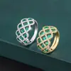 Anillo Transfronterizo Europeo y Americano 2023 Anillo de Platino Simulado Estilo Retro Brilla con Diamante para Mujeres