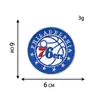 Logotipo de Equipo de Baloncesto Bordado Pegatinas de Tela para Ropa, Zapatos y Sombreros Insignia Bordada Parche Pegatinas Logotipo de Equipo Insignia Logotipo Pegatinas Bordadas