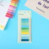 Notas adesivas transparentes estilo Ins, novas notas criativas, transfronteiriças, totalmente em inglês, adesivos de índice Morandi, atacado à vista
