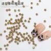 Acessórios de Nail Art com Strass Cor Champanhe Mini Pequenas Decorações Redondas de Diamante em Liga Metálica Bola de Strass Artesanal Decoração de Unha