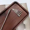 Horquilla Étnica Antigua de Plata Simple de Gama Alta Estilo Bohemio Tocado Versátil Horquilla Versátil de Aleación Personalizada