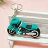 5570 # Novo Boneco de Borracha Macia de Motocicleta Tridimensional Chaveiro, Pingente Requintado para Bolsa e Chave de Carro, Pequeno Presente