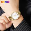 Reloj SKMEI Time Beauty para hombre, clásico, de moda, con calendario, de cuarzo, de acero inoxidable, con reloj de pulsera de negocios, venta al por mayor