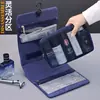 Bolsa de Higiene Pessoal Dobrável para Viagem de Negócios Grande Capacidade Portátil Dois em Um Organizador de Cosméticos Bolsa de Lavar
