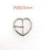 Hebilla de Pin con Forma de Corazón de Aleación de Zinc, Hebilla de Tres Posiciones para Bolsos, Hebilla de Presión de Pin de Corazón de Durazno para Zapatos, Accesorios Decorativos para Zapatos y Ropa