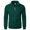 Sudadera con Capucha Casual de Media Cremallera y Cuello Alto Moderna Sencilla Holgada Tallas Grandes Forro Polar Amazon Sudadera con Capucha para Hombre