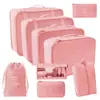 2025 Novas Sacolas Organizadoras Populares para Cosméticos, Mudança, Viagem, Conjunto de Sete Peças para Roupas, Colchas, Roupa Íntima, Desktop Atacado