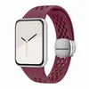 Aplicable a Xiaomi Smart Band 10pro Correa de Reloj de Silicona Perforada para Deporte con Hebilla Magnética Plegable para Red Rice Watch 5 6 Universal