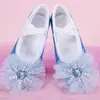 Zapatos de Baile de Princesa de Hielo y Nieve Brillantes Suela Suave Práctica Comercio Exterior Actuación de Baile Zapatos de Garra de Gato Lindos para Niñas 8008