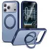Nuevo modelo apto para funda de teléfono Apple 18 Pro Max con soporte magnético giratorio, funda protectora mate para iPhone 18 al por mayor