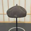 Boina estilo coreano em formato de coração para meninas, chapéu de abóbora quentinho para passeios e compras, estilo retrô artístico, faz o rosto parecer menor, boina da moda