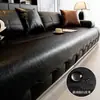 Cojín de Sofá Impermeable de Lujo Moderno para Todas las Estaciones Universal Cojín de Asiento de Cuero Antideslizante Resistente a Arañazos de Gato Protector de Tela para Sofá Venta al por Mayor
