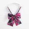 [Xiao mei] saia plissada original cor vermelho rosa de linha A para estudantes JK com saia xadrez da universidade da ilha de Sichuan
