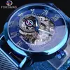 Dropshipping, Reloj Forsining de Comercio Exterior Más Vendido, Reloj Mecánico para Hombre Esqueleto, Reloj para Hombre con Correa de Malla