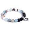 Amazon Venta Caliente Mate Cuentas Amazon Piedra de Lava Loto Buda OM Colgante Colgante Pulsera Pulsera Venta al por Mayor