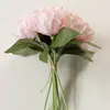 Ramo de peonías y rosas de flores artificiales para boda, flor falsa para decoración del hogar, ventas 7 ramo de flores falsas