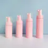 Botella de Mousse Rosa 100ml120ml150ml Limpiador Facial Desinfectante de Manos Botella Espumosa Botellas Portátiles PET