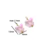 Pingente de Contas Cilíndricas de Pedra de Cristal em Aço Inoxidável Galvanizado para Colar Pulseira DIY Moda Acessórios de Roupa Joias