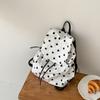 Mochila Casual Versátil de Lunares Estilo Verano para Niñas, Mochila Ligera de Nylon Estilo Coreano de Nicho para Estudiantes y Viajes