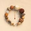 Pulsera Original de Dieciocho Semillas Bodhi Multi-Tesoro Pulsera de Cuentas de Buda de Semilla Original Bodhi para Hombres y Mujeres Pulsera de Buda Bodhi King Kong