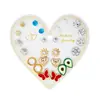 Pendientes de Combinación de Perlas Redondas de Imitación de Flor y Diamante, Varios Meses, Set de Pendientes, Europeos y Americanos de Venta Caliente Transfronteriza, 12 Pares