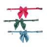 Nuevos productos para mascotas: collar para gato de color sólido con falda de campana, estilo Macaron