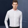 Camisa de Algodón Puro para Hombre de Manga Larga Primavera y Otoño Camisa de Algodón Oxford para Hombre Mediana Edad Juventud Casual Slim-fit talla extra-pulgada