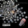 Celebridade da Internet Popular Joias de Nail Art Gelo Transparente Luxo Leve Cor Super Brilho Luz Diamante Apontado Zircônia Simples Amor Nail Art Zircônia