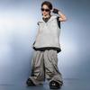 Ropa de Moda Hip-Hop Hiphop Traje de Calle para Niños y Niñas Marca de Moda Chaleco con Capucha Ropa de Verano para Actuaciones
