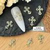Acessórios de Nail Art Cruzados Estilo Crocs da Moda Punk Strass Liga Metálica Popular de Comércio Exterior Joias