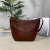 Bolsa de couro encerado feminina Bolsa transversal Bolsa de ombro de alta qualidade Bolsa leve tipo bolinho Bolsa casual versátil Bolsa feminina recém-chegada