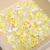10g Perlas Redondas Mixtas Acrílicas, Perlas de Flor de Lazo, Pulsera DIY Hecha a Mano, Collar, Materiales para Accesorios de Joyería
