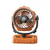 Ventilador Oscilante Exterior de Alta Velocidad 100 Velocidades Modelo Nuevo 2026 Transfronterizo 6 Pulgadas con Iluminación, Pantalla Digital, Ventilador de Camping de Gran Capacidad