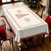 Mantel a cuadros estilo británico de lujo ligero transfronterizo de alta gama, mantel navideño retro americano, mantel rojo festivo