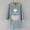 Delantal para cocina casera, impermeable y a prueba de aceite, overol de cocina para mujer, ropa de trabajo elegante con mangas largas