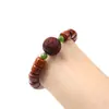 Pulseras de Hueso de Vaca Natural de Xizang para Hombres y Mujeres, Venta al por Mayor de Hueso de Yak Vintage Estilo Étnico Joyería Retro, Cuentas de Barril de Hueso