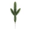 Navidad plástico simulación de aguja de pino planta verde rama de pino de tres puntas flor de simulación corona de árbol de Navidad con adornos decorativos venta al por mayor