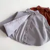 Chaqueta Camisa de Pana de Manga Larga Nueva para Niño Primavera y Otoño Bebé Estilo Coreano Casual Versátil Moda Ropa para Salir Vintage