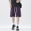 Pantalones cortos de verano para hombre, nueva marca de moda, holgados, rectos, informales, de cintura media, pantalones deportivos de punto combinables para hombre