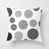 Funda de Almohada Decorativa Geométrica Moderna Simple Creativa Piel de Durazno Cubierta Trasera Cuadrada Empaque Creativo