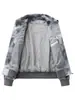 Chaqueta Europea y Americana de Talla Grande para Hombre, Nueva Chaqueta de Camuflaje con Gradiente de Solapa Holgada para Primavera y Otoño para Hombres